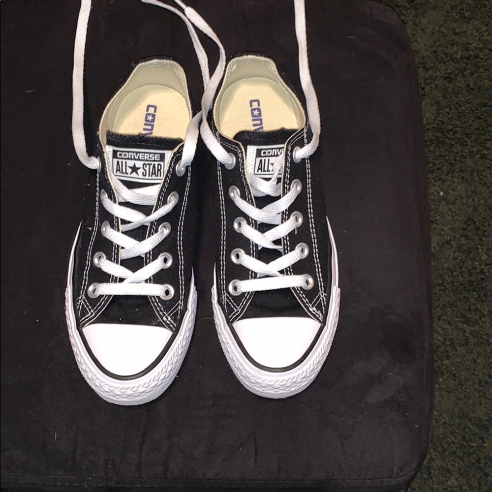 Converse all star black shoes